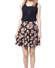 Women-Summer-Floral-Pleated-Chiffon-Shorts-Mini-Skirt-Dress-Belt-0-1