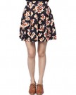 Women-Summer-Floral-Pleated-Chiffon-Shorts-Mini-Skirt-Dress-Belt-0