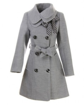 Women-Wool-Blends-Coat-Slim-Trench-Winter-Coat-Long-Jacket-Outwear-M-grey-0
