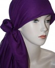 WomenS-Everyday-Soft-Square-Head-Scarf-For-Cancer-Chemo-Hair-Loss-1mx1m-Purple-0-0