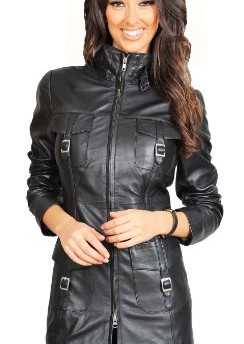 Womens-34-Fitted-Real-Leather-Coat-Ladies-Jacket-Carol-Black-14-0