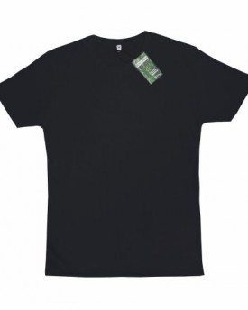 Womens-Bamboo-Organic-Cotton-Plain-T-shirt-XL-black-0