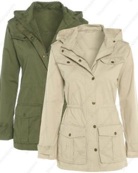 Womens-CANVAS-COTTON-MAC-Ladies-TRENCH-JACKET-COAT-Size-8-10-12-14-16-UK-14-Beige-0