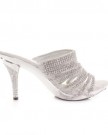 Womens-Diamante-Silver-Prom-Mules-Shoes-Sandals-SIZE-7-0-3