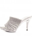 Womens-Diamante-Silver-Prom-Mules-Shoes-Sandals-SIZE-7-0-4