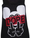 Womens-Dope-Slogan-Mickey-Mouse-Finger-Printed-Stretch-Fit-Ladies-Round-Scoop-Neckline-Sleeveless-T-Shirt-Vest-Top-Black-Size-12-14-0-1
