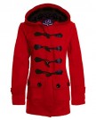 Womens-Duffle-Fleece-Coat-Jacket-Ladies-Hooded-Button-Trench-Coat-Winter-Jacket-UK-12-RED-0