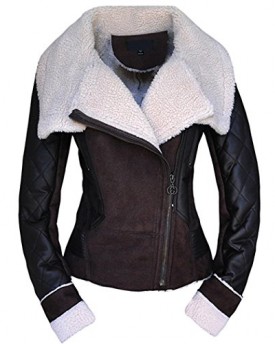 Womens-Faux-Fur-Leather-Winter-Coat-Turn-Down-Collar-Jacket-0