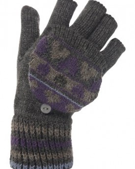 Womens-Fingerless-Mitten-Cap-Converter-texting-Gloves-6-Designs-Grey-Purple-Fairisle-0
