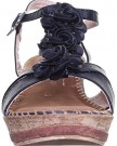 Womens-Flower-Low-Wedge-Sandal-Buckle-Up-Open-Toe-Ladies-Fashion-Shoes-6-UK-Black-116-0-0