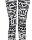 Womens-Full-Length-Aztec-Navajo-Tribal-Print-Jersey-Leggings-Size-8-14-699-ML-UK12-14-White-0