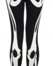 Womens-Full-Length-Skeleton-Bone-Print-Leggings-Size-8-14-ML-UK12-14-Black-0