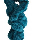 Womens-Furry-Fur-Ruched-Scarf-Ladies-Faux-Fur-Neck-Winter-Scarf-Stole-Boa-New-TEAL-0