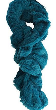 Womens-Furry-Fur-Ruched-Scarf-Ladies-Faux-Fur-Neck-Winter-Scarf-Stole-Boa-New-TEAL-0