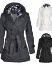 Womens-Grey-Long-Sleeve-Belted-Button-Coat-Hood-Jackets-Size-8-10-12-14-M10-Grey-0-0
