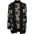 Womens-Knitted-Open-Skull-Cardigan-Ladies-Boyfriend-Jumper-Print-Top-Black-1214-0