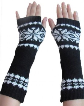Womens-Knitting-Wrist-Arm-Warmer-Mitten-Fingerless-Winter-Thumb-Hole-Knit-Hand-Arm-Warmer-Fingerless-Snowflake-Long-Gloves-0