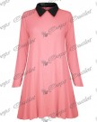 Womens-Ladies-Casual-Plain-Collared-Long-Sleeves-Flared-Jersey-Swing-Dress-Top-0-3