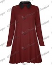 Womens-Ladies-Casual-Plain-Collared-Long-Sleeves-Flared-Jersey-Swing-Dress-Top-0-4