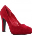 Womens-Ladies-Faux-Suede-Classic-Court-Shoes-Chunky-High-Heel-Smart-Pumps-Office-Red4-0-0