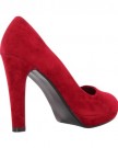 Womens-Ladies-Faux-Suede-Classic-Court-Shoes-Chunky-High-Heel-Smart-Pumps-Office-Red4-0-1