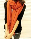 Womens-Lady-Winter-Long-Soft-Warm-Tartan-Check-Plaid-Striped-Scarve-Solid-Pashmina-Scarf-Orange-0