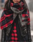 Womens-Large-Red-Warm-Tartan-Check-Shawl-Scarf-Wrap-Stole-Plaid-Reversible-0-1