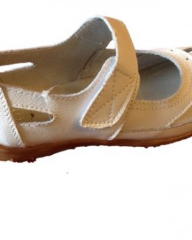Womens-Leather-Velcro-Comfort-Shoes-Sandals-SIZE-8-0