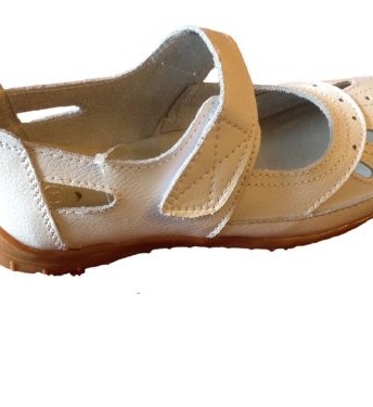 Womens-Leather-Velcro-Comfort-Shoes-Sandals-SIZE-8-0