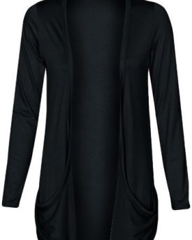 Womens-Long-Sleeves-Drop-Pocket-Boyfriend-Cardigan-Ladies-Open-Casual-Tops-8-14BLACKUK-12-14-ML-0