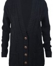 Womens-New-Long-Sleeves-Ladies-Chunky-Aran-Button-Fastening-Cable-Knit-Sweater-Grandad-Cardigan-Top-Plus-Size-Black-Size-20-22-0-1