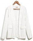Womens-OL-Solid-Fold-Sleeve-Slim-Suit-Blazer-Jacket-Casual-Business-Coat-UK-16-18-White-0-0