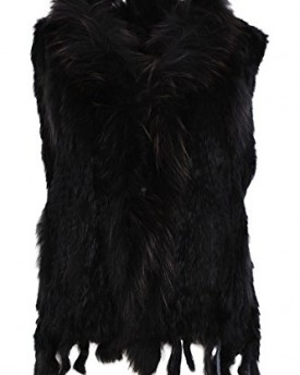 Womens-On-Parle-de-Vous-Real-Fur-Vest-Rabbit-Raccoon-Coat-Jacket-Sleeveless-One-Size-Black-One-Size-M-XL-0