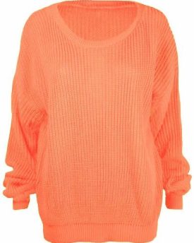 Womens-Oversized-Jumper-Apricot-Size-ML-0