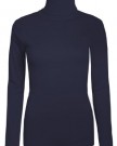 Womens-Roll-Necks-Ladies-Jumpers-Plain-Tops-Basic-Roll-Neck-Cotton-Tops-Size-10-16-14-Navy-Blue-0