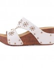 Womens-Slip-On-Mule-Low-Wedge-White-comfortable-Ladies-Studded-Sandals-Shoe-SIZE-6-0-3