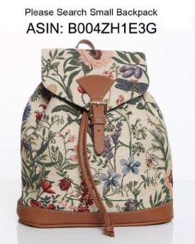 Womens-Small-Canvas-Rucksack-Backpack-Bags-Running-Free-With-Black-Beauty-0-3