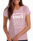Womens-The-Best-of-1993-21st-Birthday-T-Shirt-Gift-100-Soft-Cotton-Pi-L-0