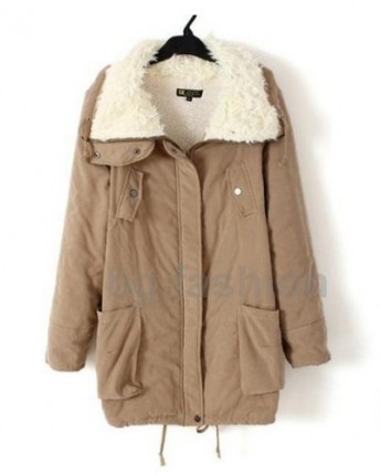 Womens-Thicken-Fleece-Cotton-Jacket-Parka-Long-Warm-Winter-Coat-Zip-Up-Outerwear-Khaki-10-12-0