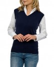 Wool-Overs-Womens-Cashmere-Cotton-V-Neck-Slipover-Jumper-Classic-Navy-Large-0