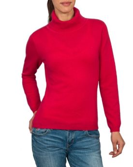 Wool-Overs-Womens-Cashmere-Merino-Slinky-Polo-Neck-Jumper-Rich-Rose-Medium-0