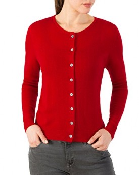 Wool-Overs-Womens-Cashmere-Merino-Timeless-Crew-Cardigan-Red-Large-0