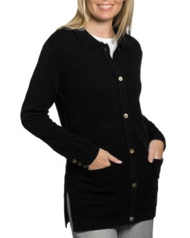 Wool-Overs-Womens-Oxford-Collar-Cardigan-Black-Extra-Large-0