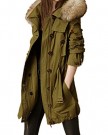 YABEIQIN-Wormens-Army-Green-Mink-Fur-Hooded-Parka-Overcoat-Cotton-Jacket-Coats-M-0