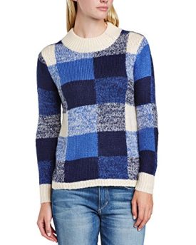 YUMI-Womens-Cheeky-in-Checks-Long-Sleeve-Jumper-Blue-Size-12-0