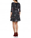 YUMI-Womens-The-Distant-Digitals-Floral-34-Sleeve-Dress-Black-Size-16-0-0