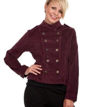 Yours-Burgandy-Military-Velvet-Short-Jacket-Plus-Size-24-52-0