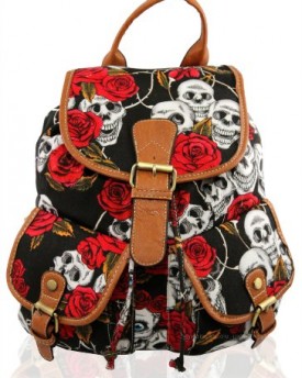 Yufashion-brand-new-large-shoulder-bag-backpack-with-skull-patern-BLACK-0