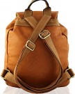 YufashionDesigner-Ladies-Girls-Quality-Faux-Leather-Canvas-Schoolbag-Backpack-Rucksack-BROWN-0-0