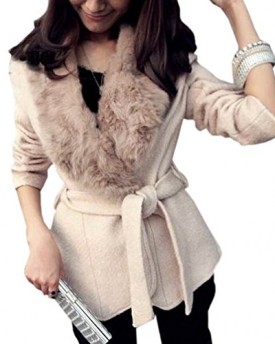 Zeagoo-Womens-Winter-Woolen-Fur-Collar-Beige-Irregular-Hem-Coat-Jacket-Outerwear-0